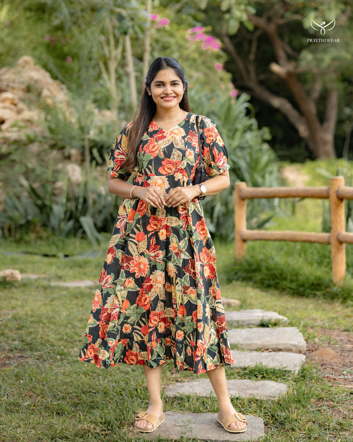 Kiruba3 Maternity Dress