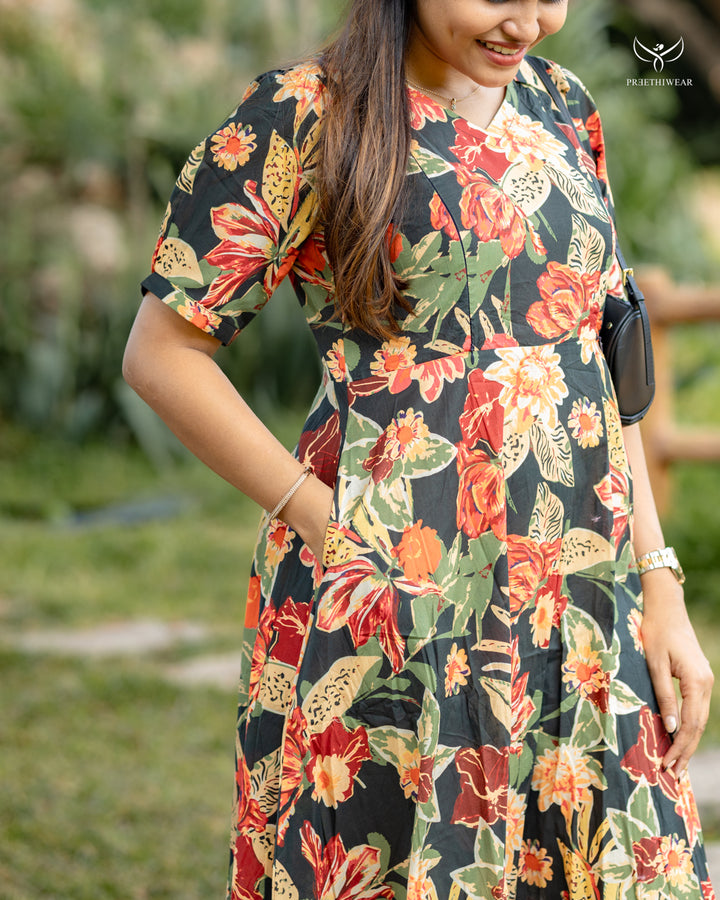 Kiruba3 Maternity Dress