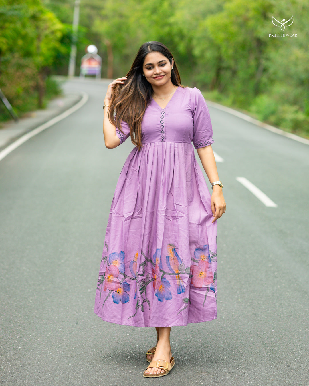 Jenisha Maternity Dress with center Zip