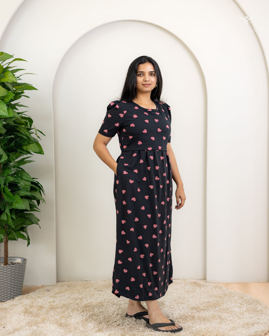 Meenu2  SoftCotton Full Length Maternity Loungewear