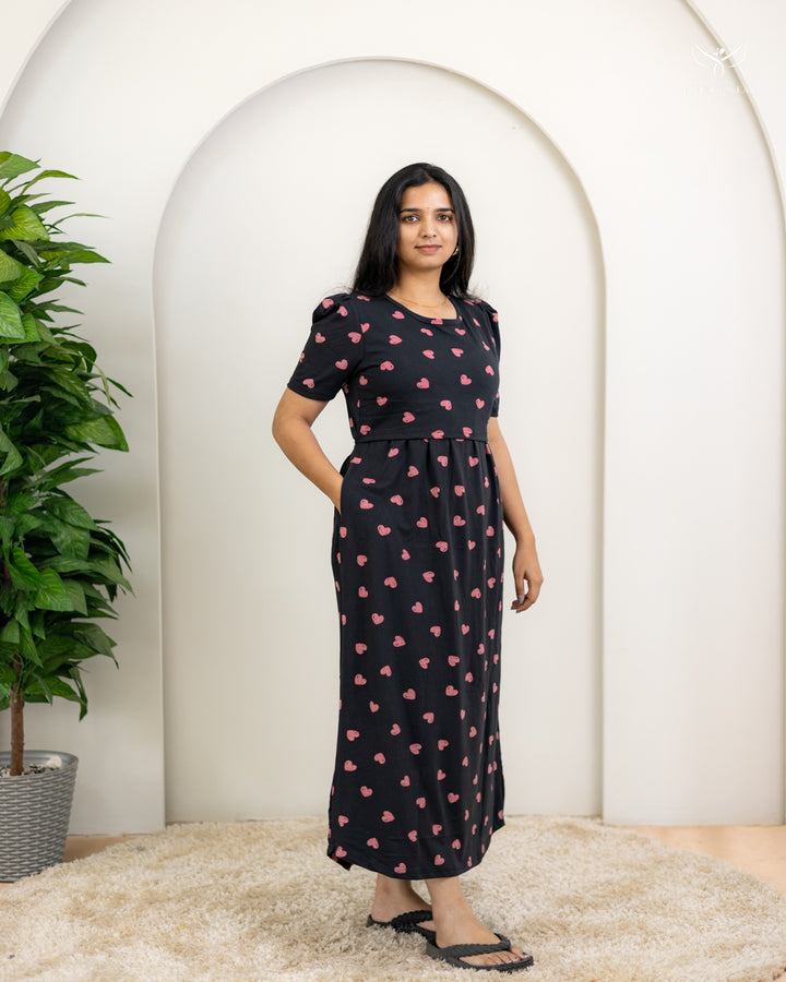 Meenu2  SoftCotton Full Length Maternity Loungewear