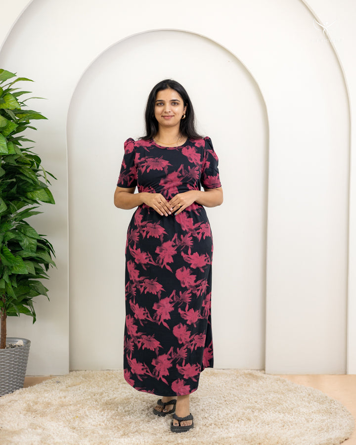 Visalini SoftCotton Full Length Maternity Loungewear