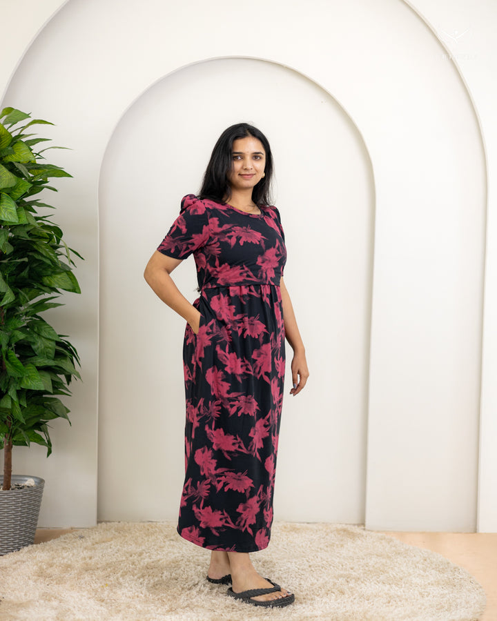 Visalini SoftCotton Full Length Maternity Loungewear