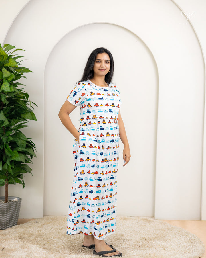 Jinu SoftCotton Full Length Maternity Loungewear