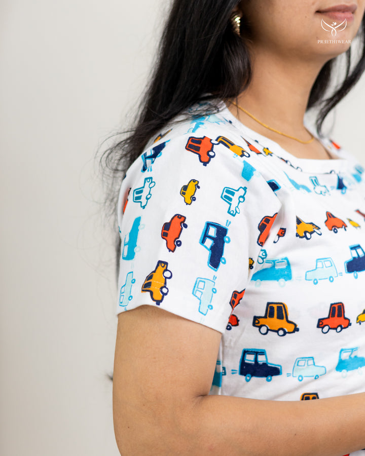 Jinu SoftCotton Full Length Maternity Loungewear
