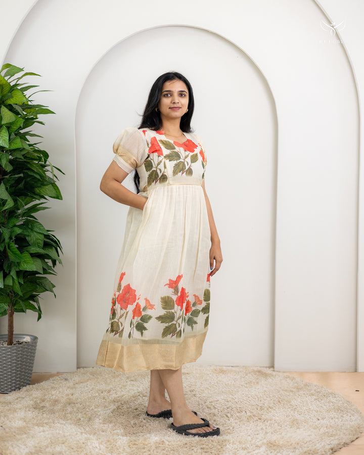 Stefie Maternity Dress - Onam special (PREORDER-AUG28)