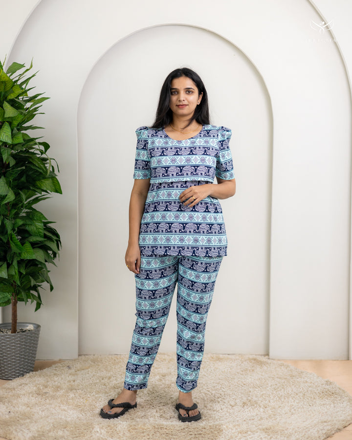 Janaki SoftCotton Maternity Top Pant Set