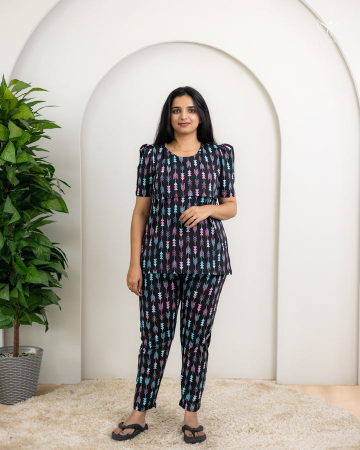 Yuvasri1 SoftCotton Maternity Top Pant Set