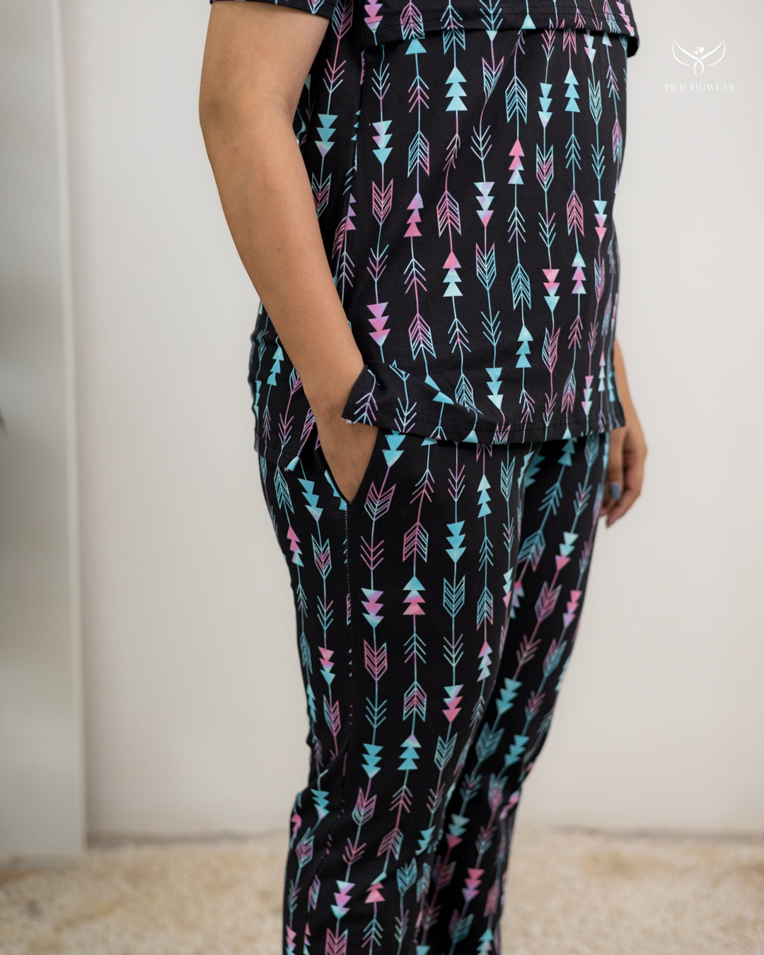 Yuvasri1 SoftCotton Maternity Top Pant Set