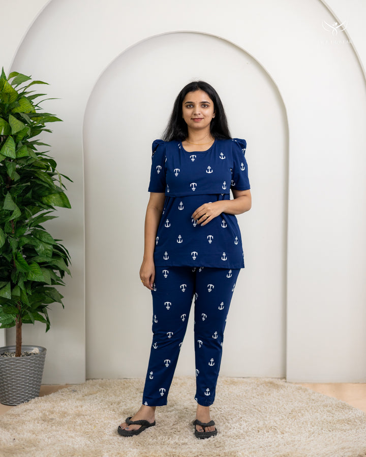 Neelam1  SoftCotton Maternity Top Pant Set