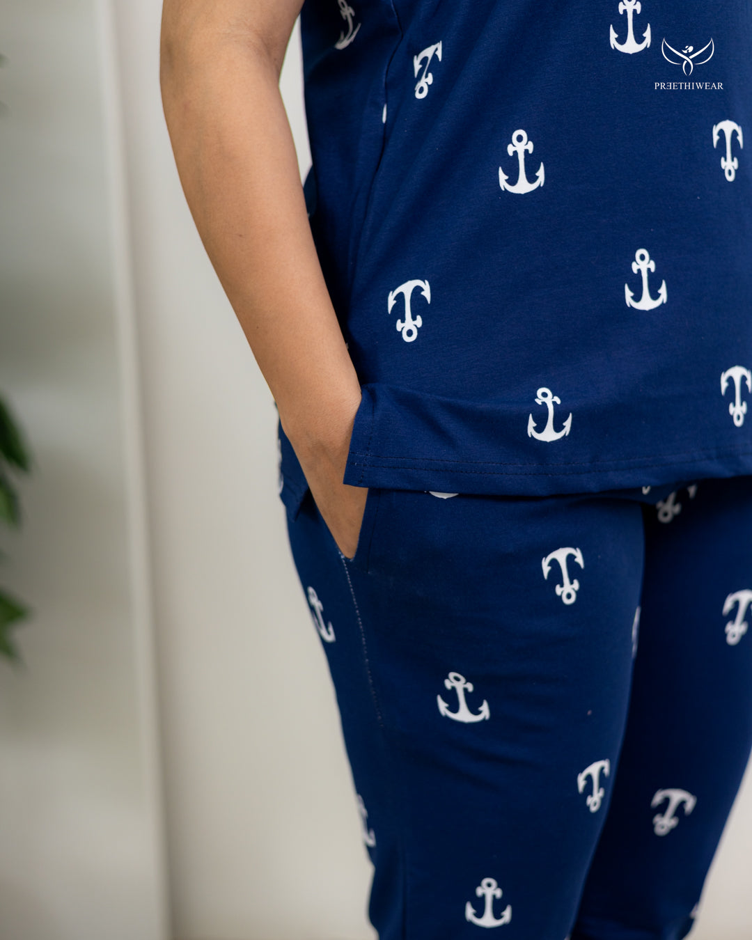 Neelam1  SoftCotton Maternity Top Pant Set