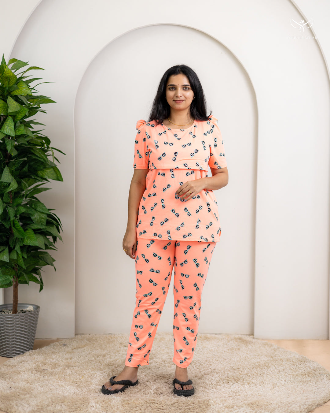 Bansi SoftCotton Maternity Top Pant Set