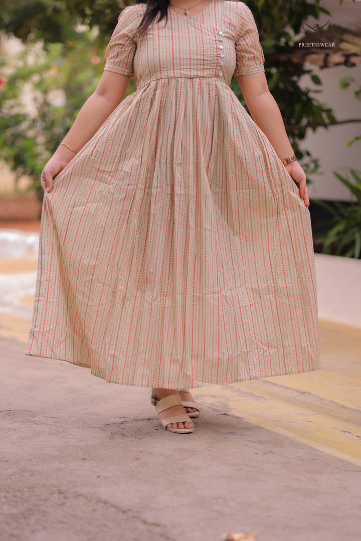 Harshitha Maternity Dress with center Zip