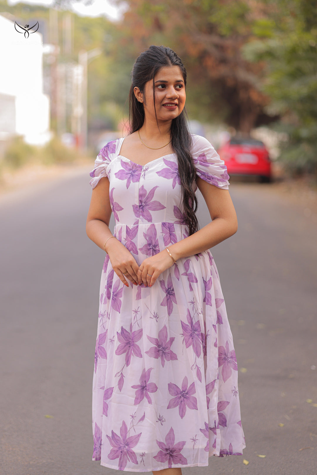 Veda1  Maternity Dress with center Zip