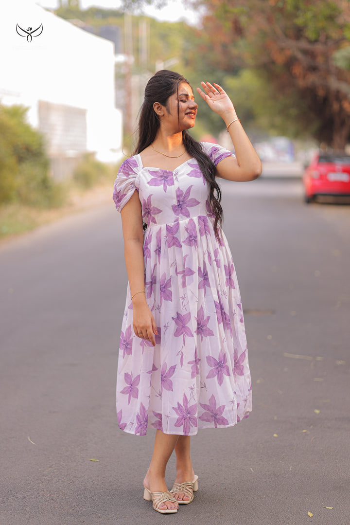 Veda1  Maternity Dress with center Zip