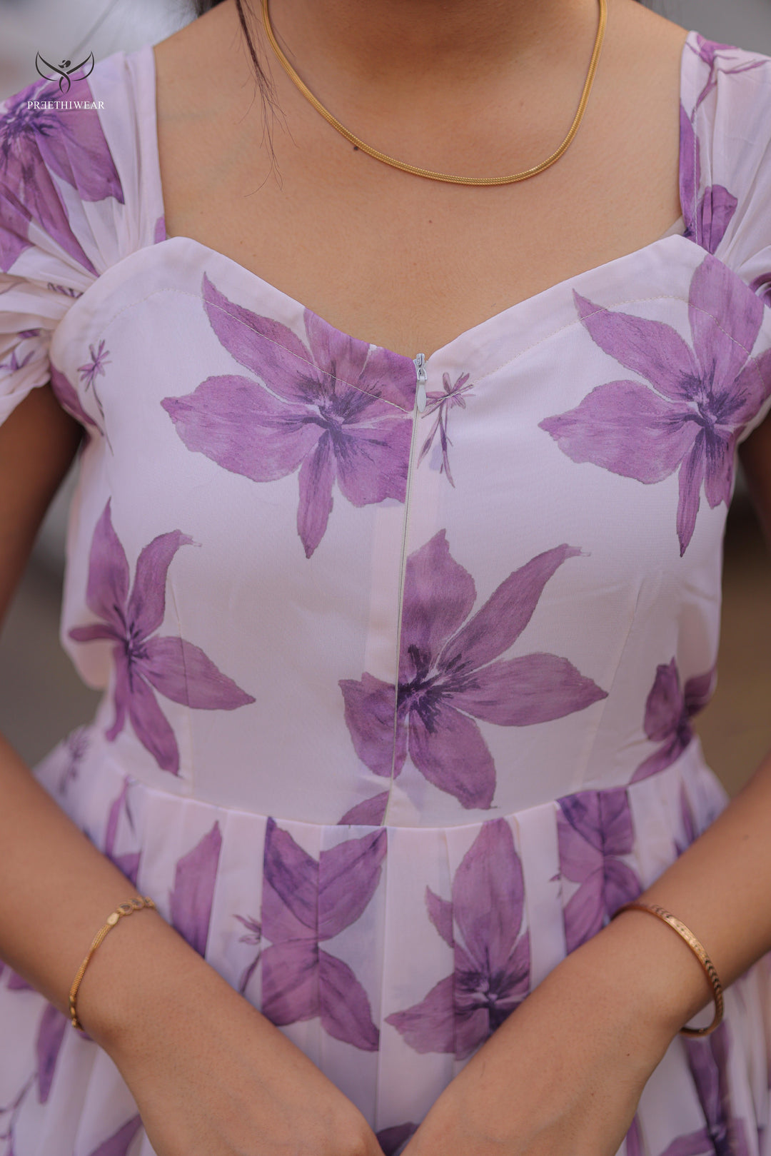 Veda1  Maternity Dress with center Zip