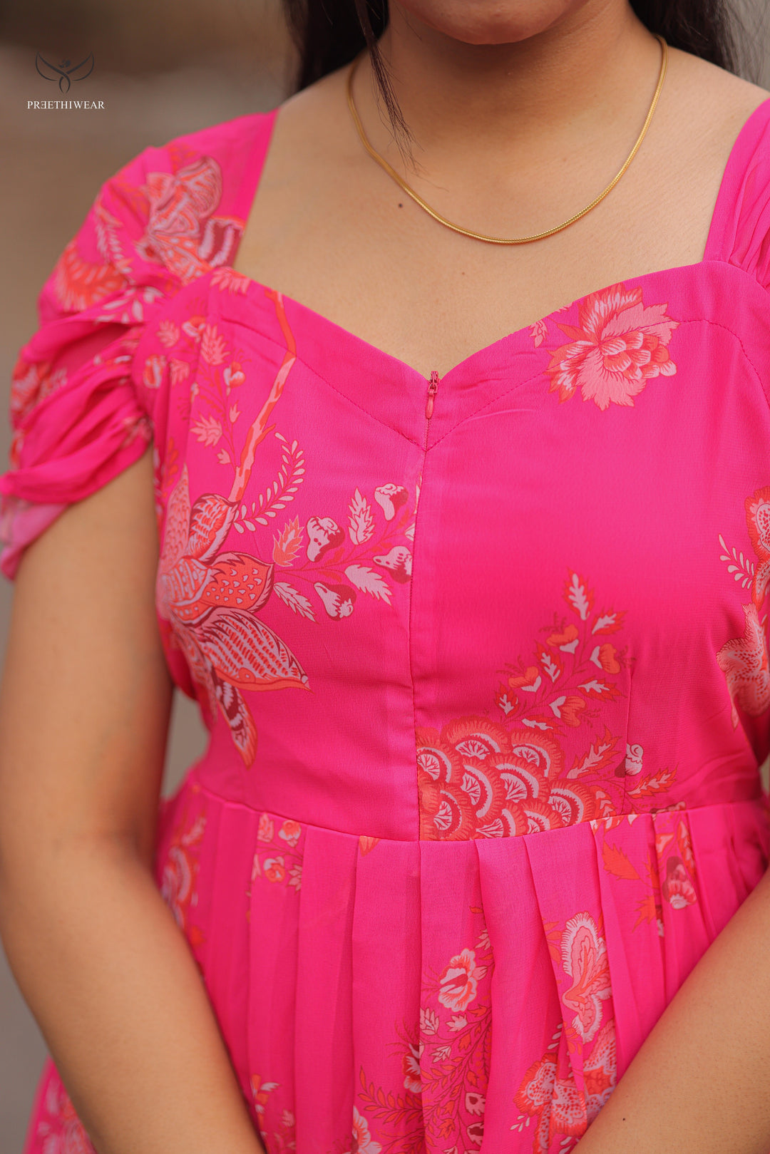 Aivya Maternity Dress with center Zip