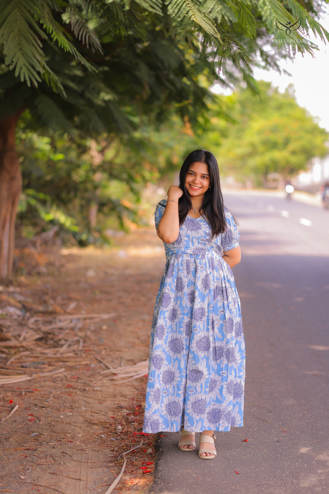Shravya1  Maternity Dress with center Zip