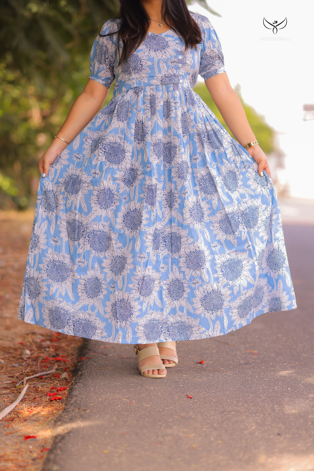 Shravya1  Maternity Dress with center Zip