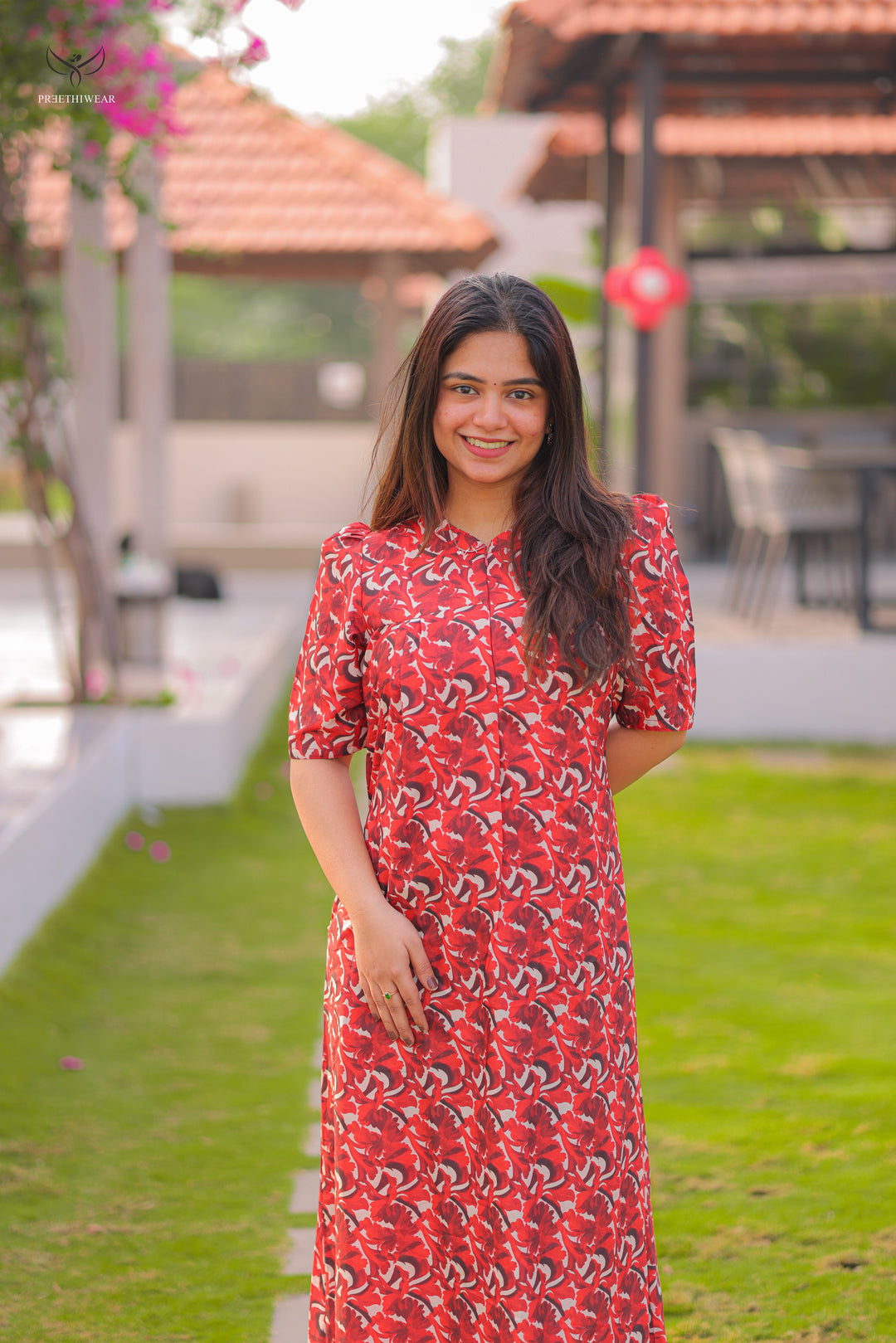 Srushna  Maternity Dress with center Zip