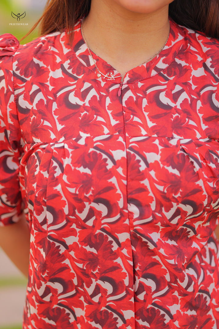 Srushna  Maternity Dress with center Zip