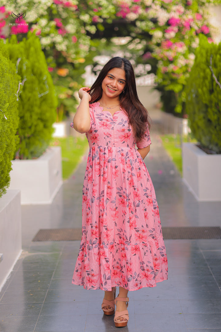 Bhagya1  Maternity Dress  with center Zip(PREORDER-JAN7)