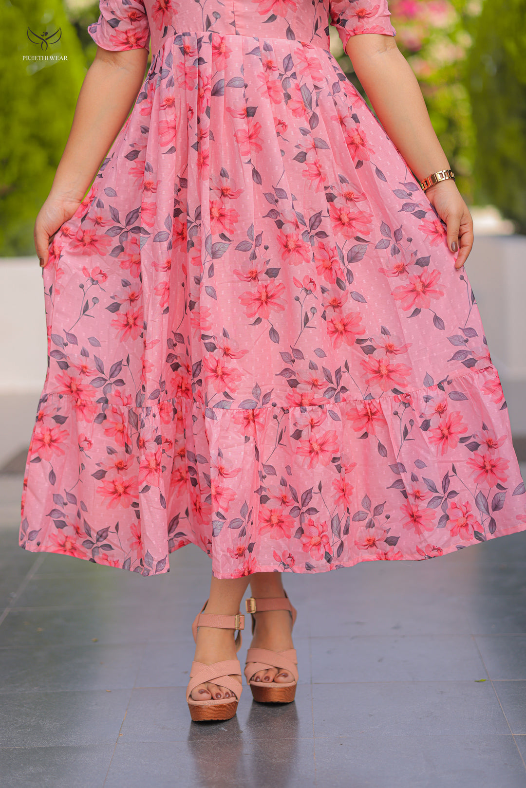 Bhagya1  Maternity Dress  with center Zip(PREORDER-JAN7)