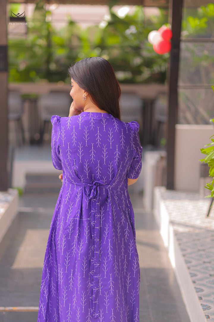 Jennifer Maternity Dress with center Zip