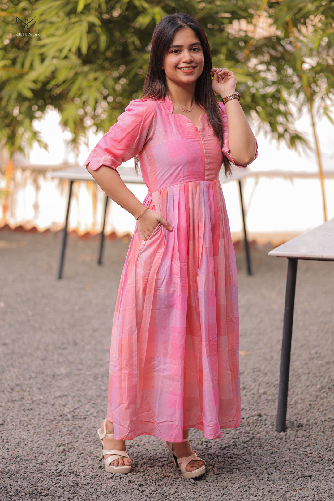 Subha2  Maternity Dress with center Zip