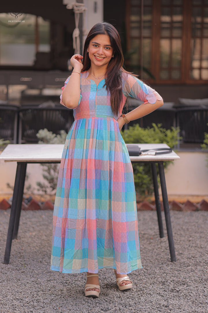 Nithina  Maternity Dress with center Zip(PREORDER-JUNE8)