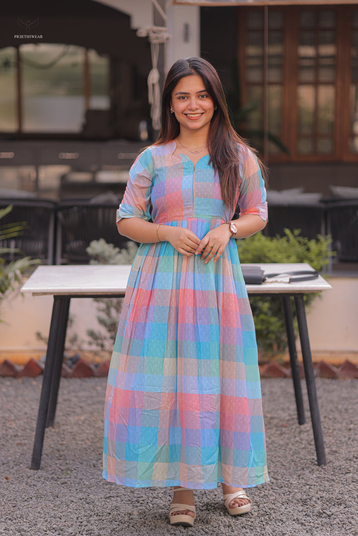 Nithina  Maternity Dress with center Zip(PREORDER-JUNE8)