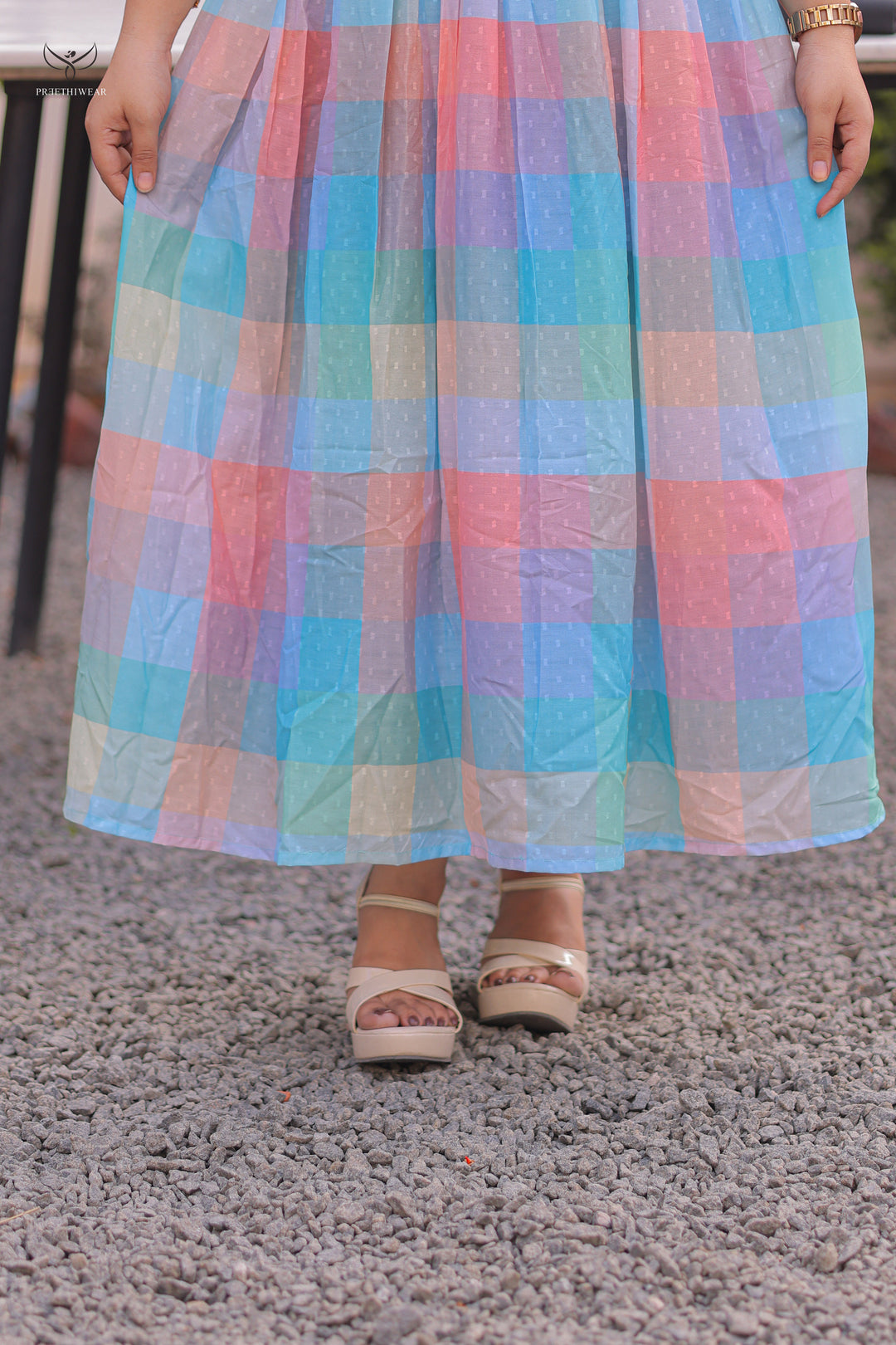 Nithina  Maternity Dress with center Zip(PREORDER-JUNE8)