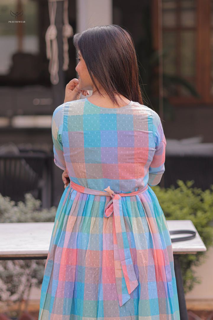 Nithina  Maternity Dress with center Zip(PREORDER-JUNE8)