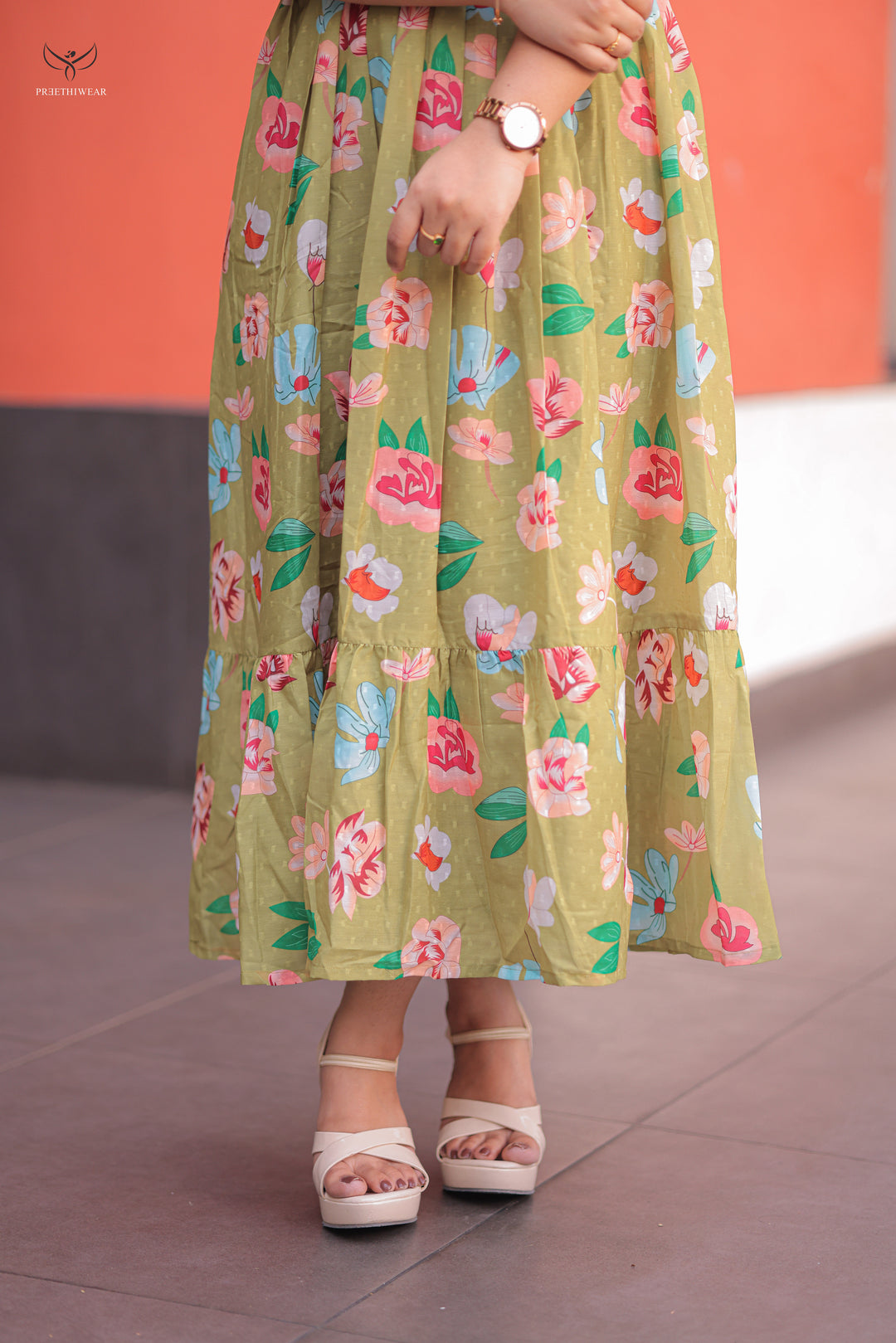Monal  Maternity Dress with center Zip