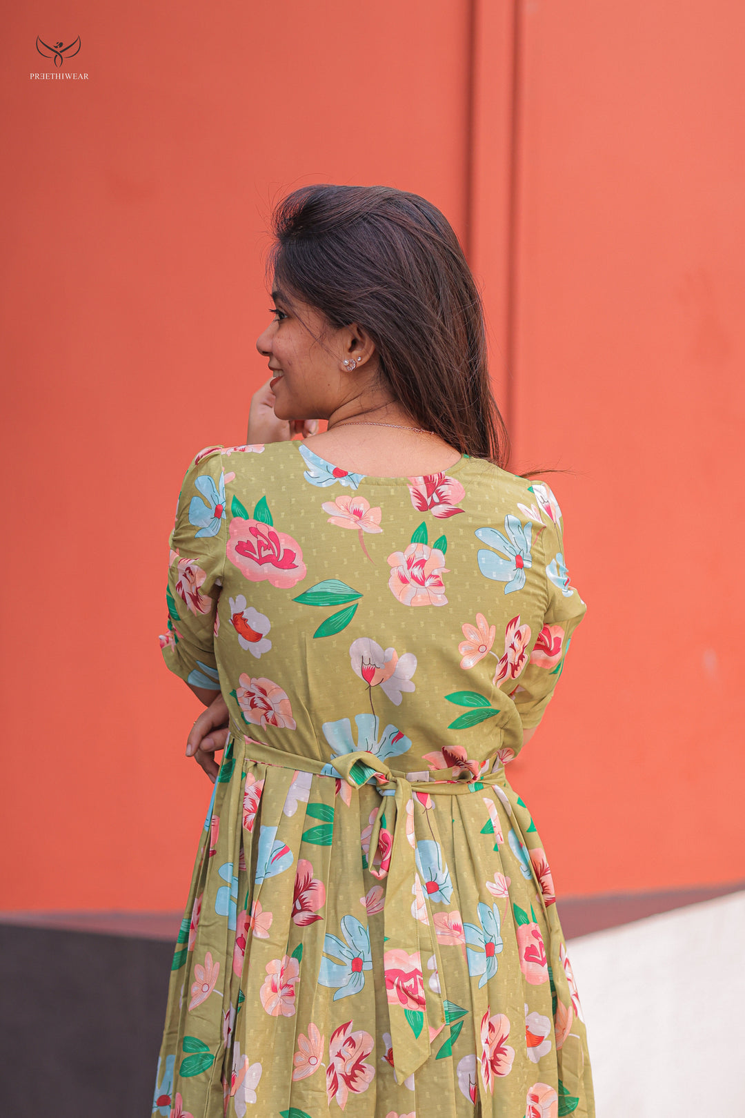 Monal  Maternity Dress with center Zip