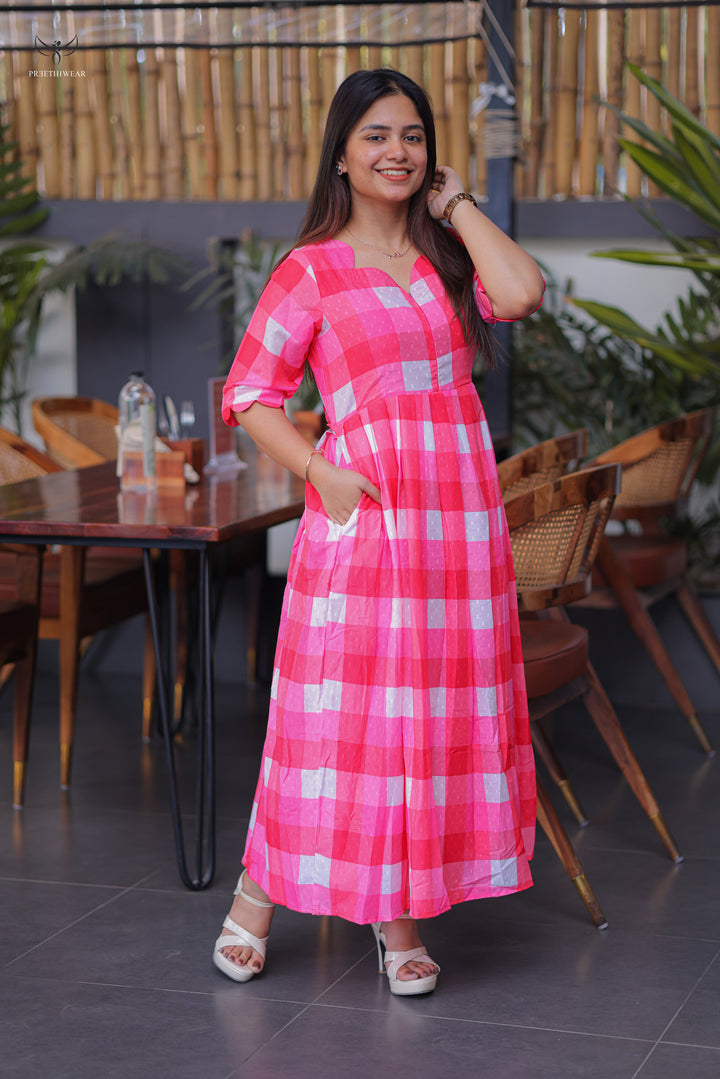 Vijaa  Maternity Dress with center Zip(PREORDER-JUNE8)