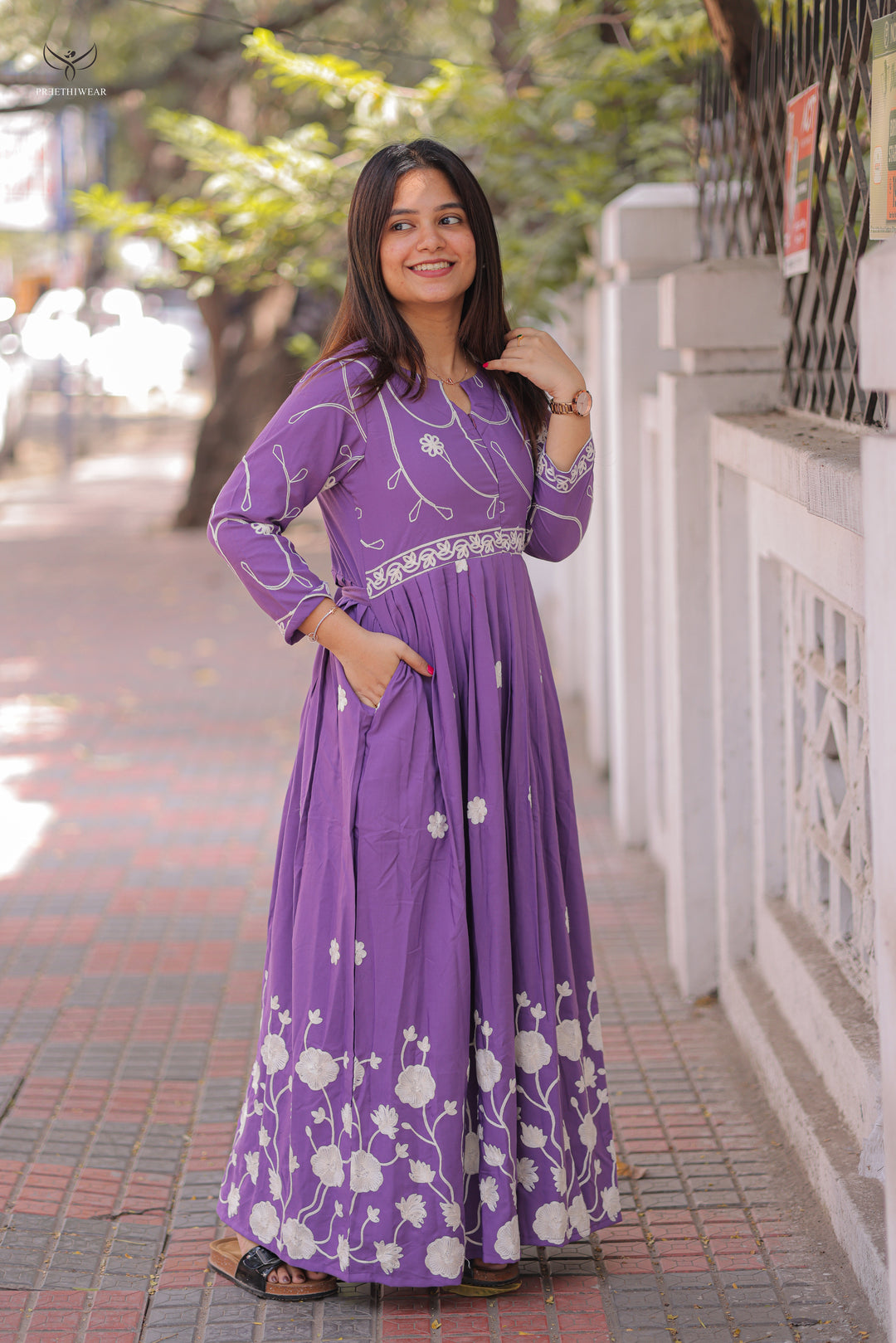 Ivaana Maternity Dress with center Zip