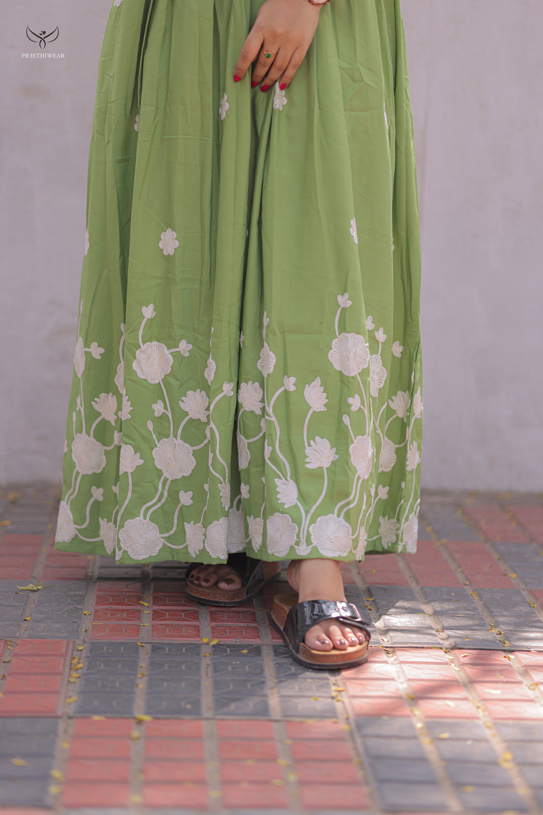 Alma  Maternity Dress with center Zip