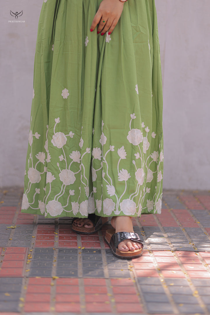 Alma  Maternity Dress with center Zip