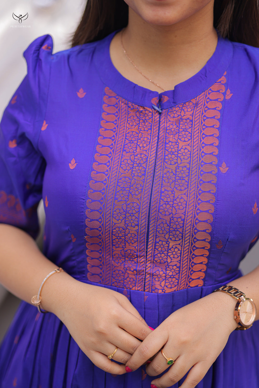 Rinisha  Maternity Dress with center Zip