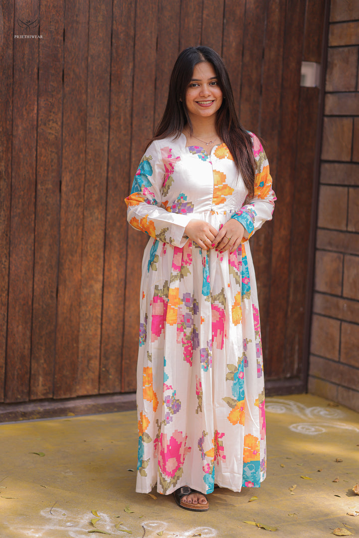 Sanila  Maternity Dress with center Zip
