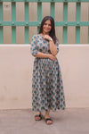 Sujata  Maternity Dress with center Button