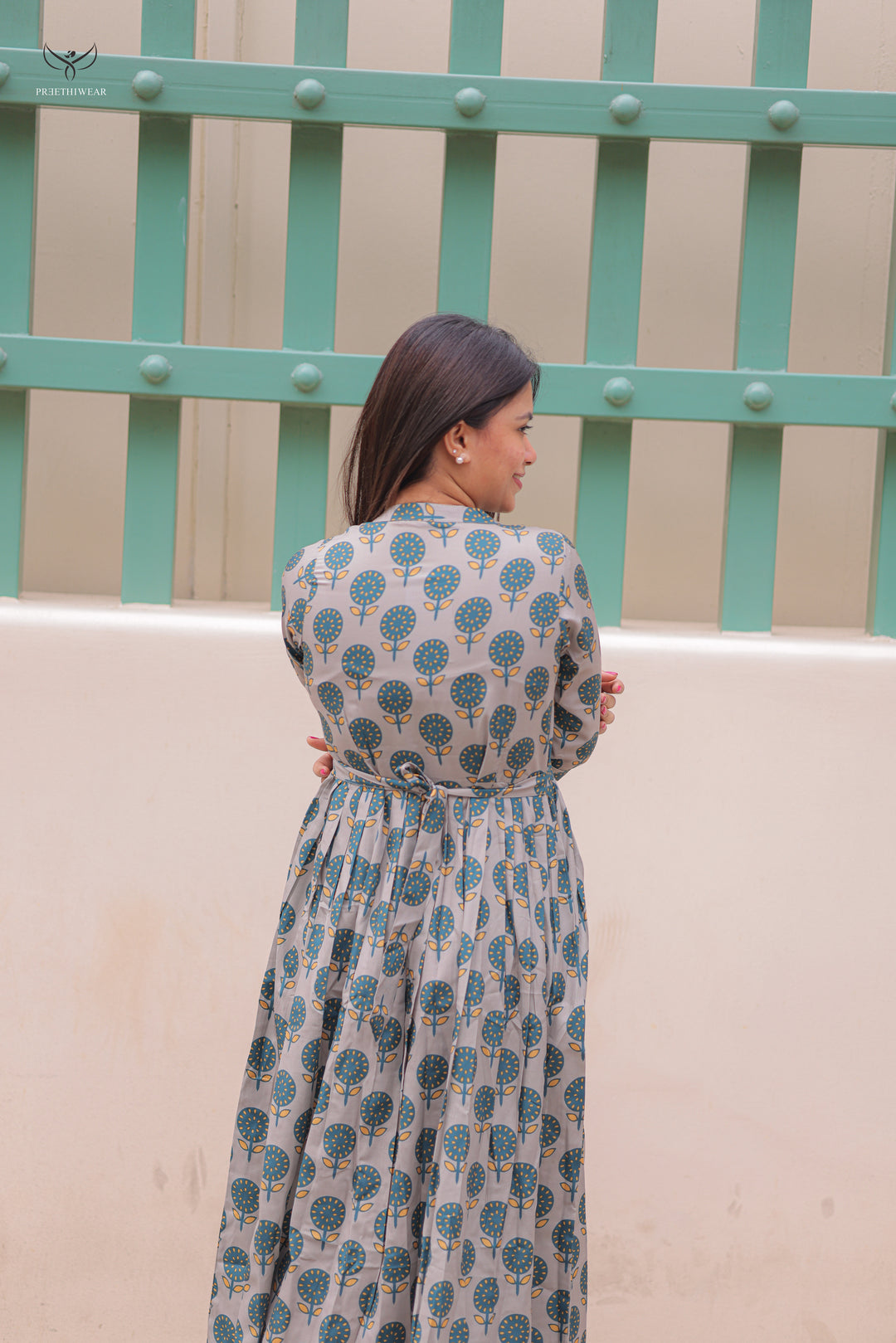 Sujata  Maternity Dress with center Button