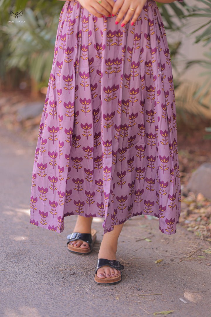 Lekisha  Maternity Dress with center Button