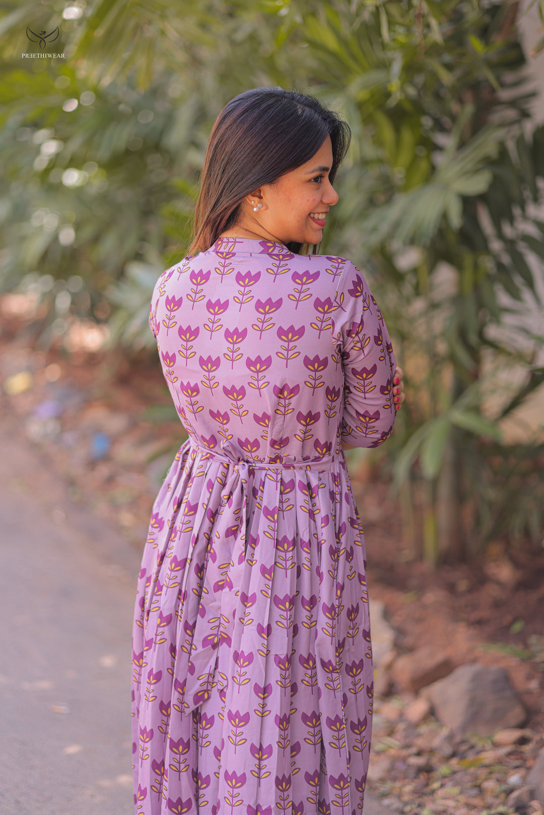 Lekisha  Maternity Dress with center Button