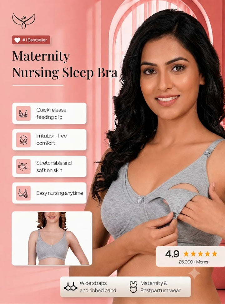 Clip-down Nursing Bra – Bamboo Cotton