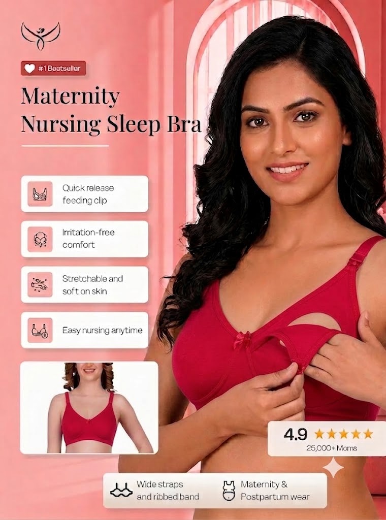 Clip-down Nursing Bra – Bamboo Cotton