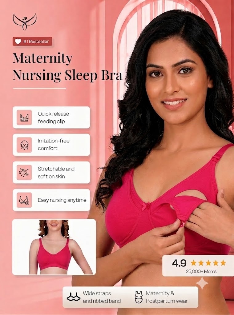 Clip-down Nursing Bra – Bamboo Cotton