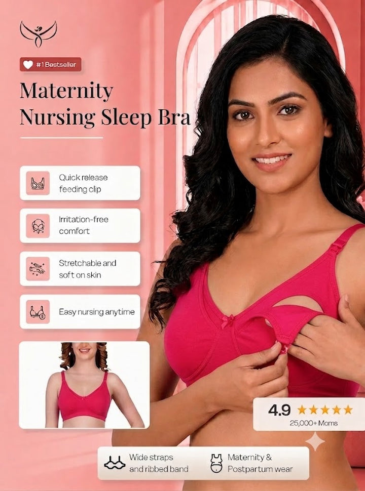 Clip-down Nursing Bra – Bamboo Cotton