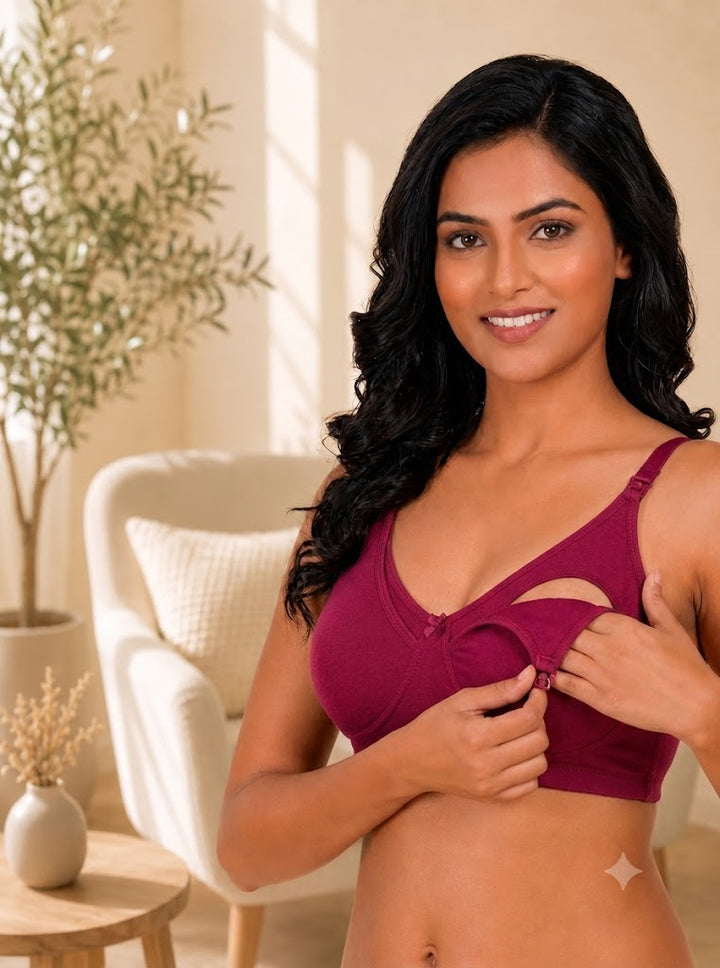 Clip-down Nursing Bra – Bamboo Cotton